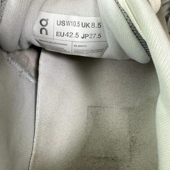 On Running Cloudrunner Womens Size 10.5 Shoes White Running Sneakers - Picture 8 of 10